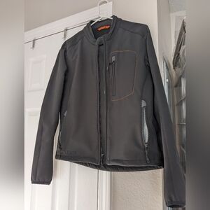 SOLD Unisex Black Fleece-lined Motorcycle Jacket